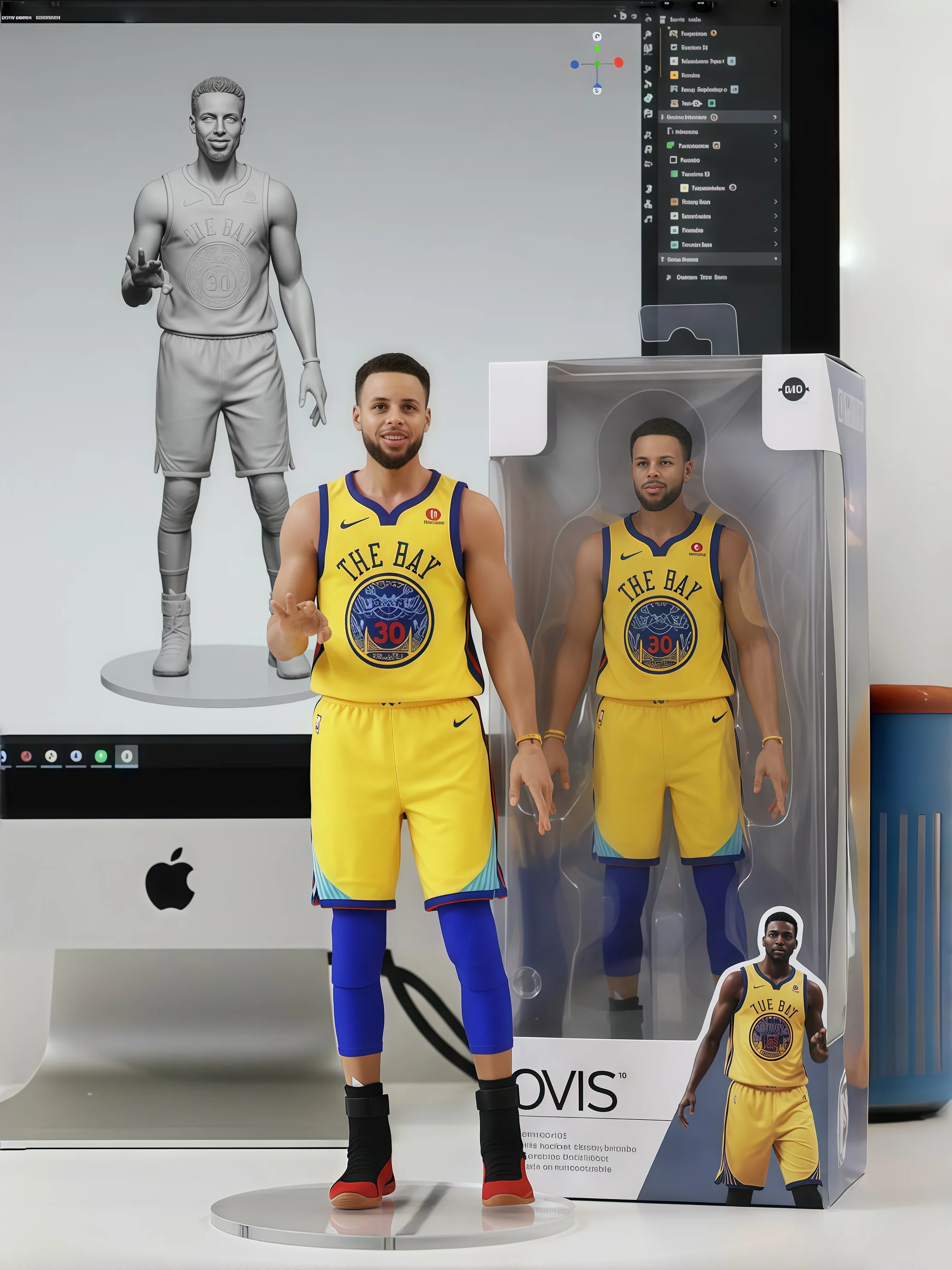 🏀NBA Three-point King: Stephen Curry Figurine